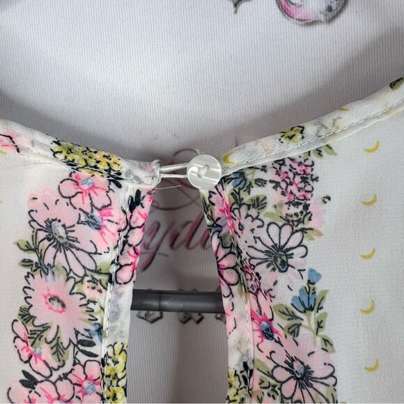 Japna kids romper long maxi dress style flowers Pink Floral High Low Dress - Picture 11 of 14